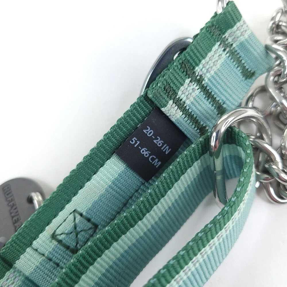 NWoT Ruffwear Chain Reaction Dog Collar Teal and Green 20-26 Inch
